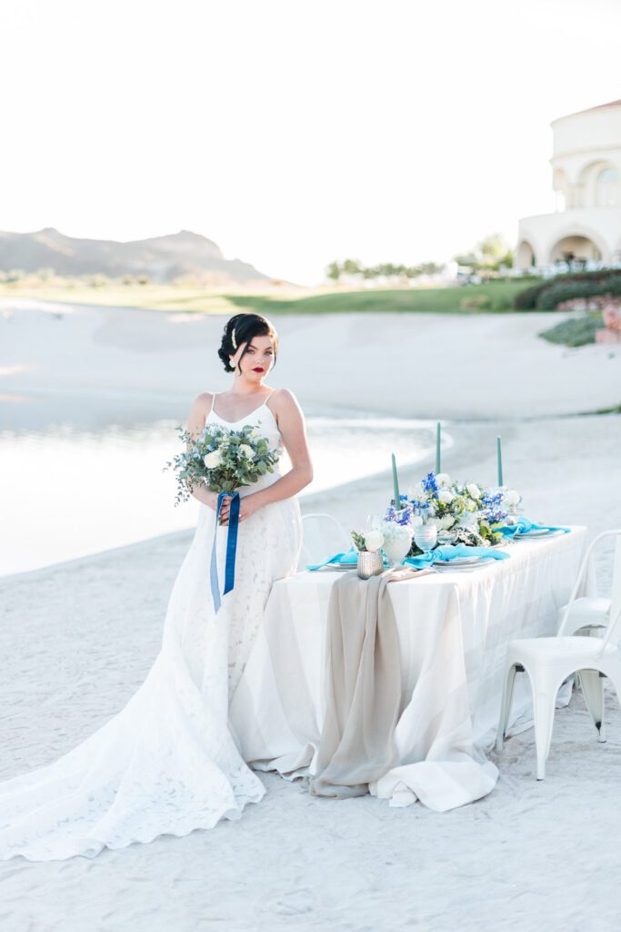 coastal wedding in Lake Las Vegas