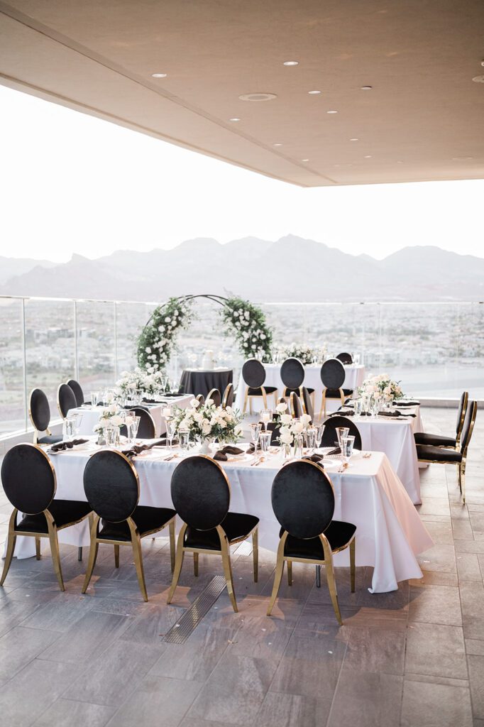 Reception at the penthouse in red rock resort
